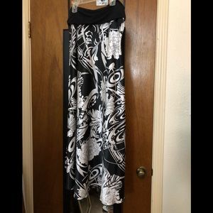 Body Central Lovely , Silky  maxi length skirt